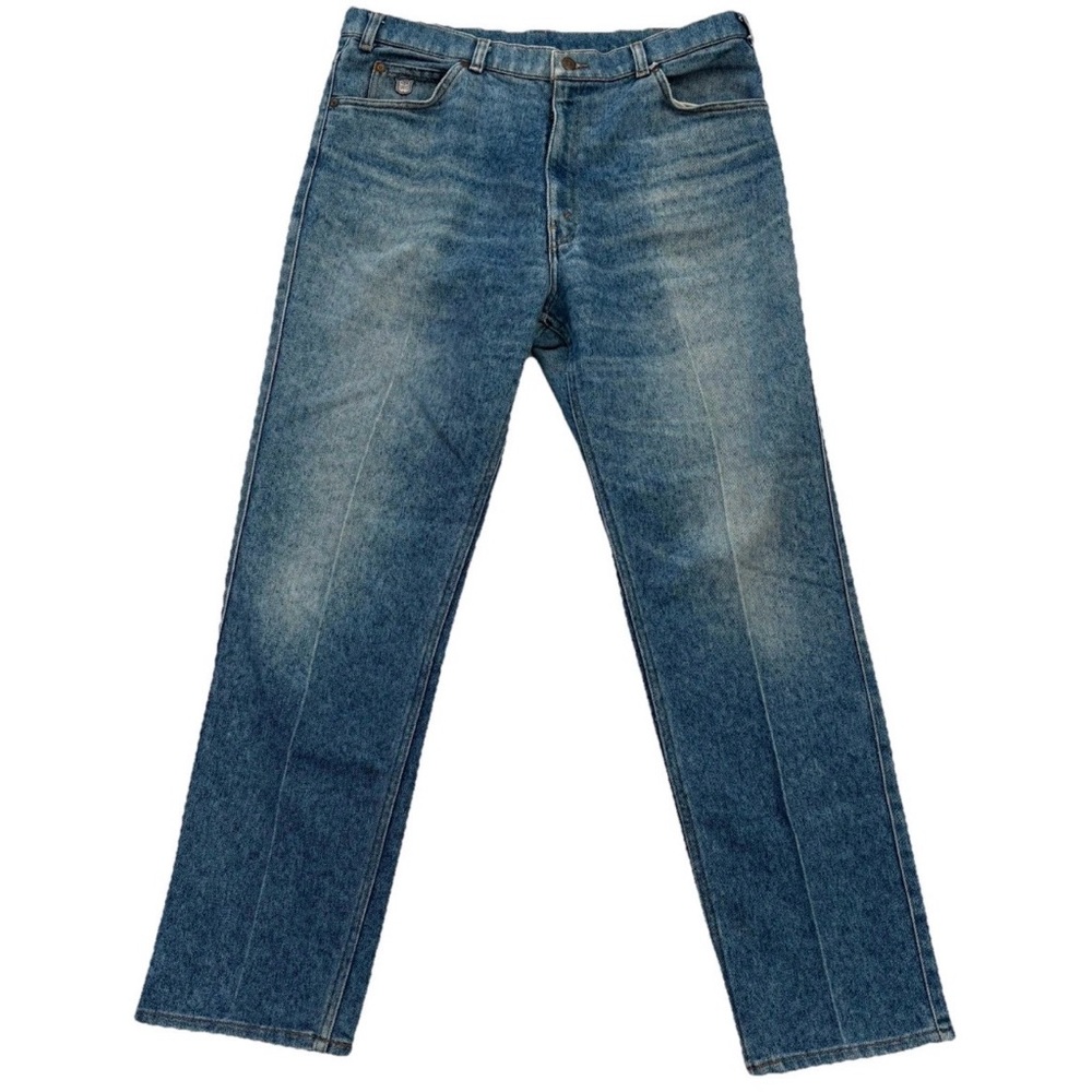 Vintage Levi’s 852F (36x31) Skosh More Room Blue Jeans Denim Pants White Tab